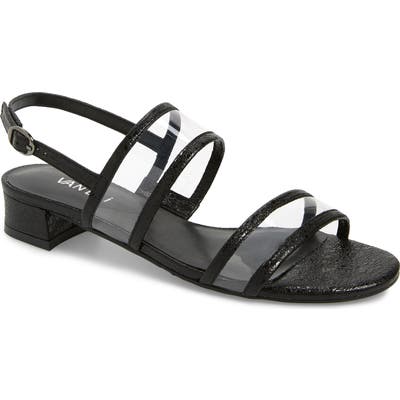 Vaneli Ulcie Transparent Sandal- Black
