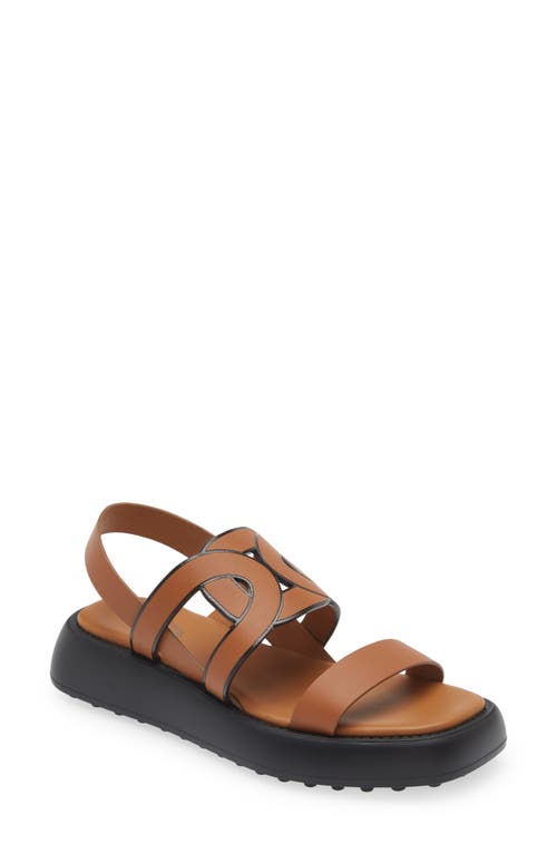 Tod's Kate Chain Detail Sandal Brown at Nordstrom,