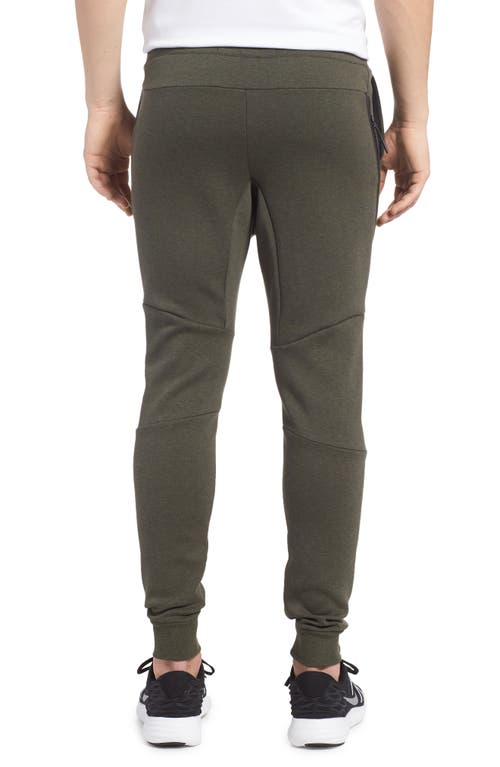 Shop Nike Tech Fleece Jogger Pants In Sequoia/heather/black