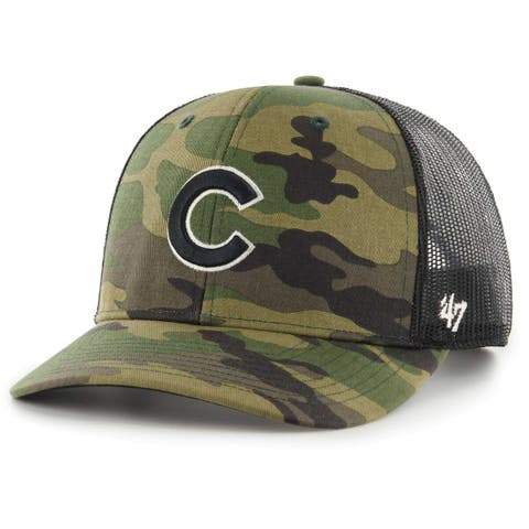 47 Brand / Men's Atlanta Braves Charcoal Camo Convoy Trucker Hat