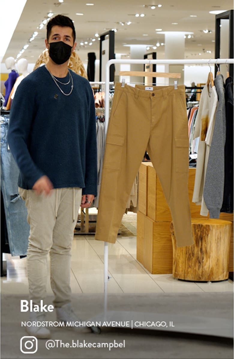 Armie 1386 Flat Front Crop Cargo Pants, sales video thumbnail