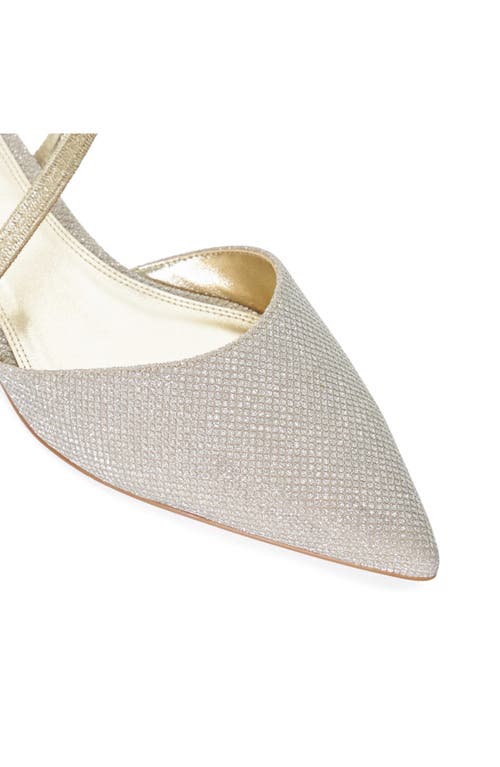 Dune London Harlem Slingback Pointed Toe Pump In Rose Gold