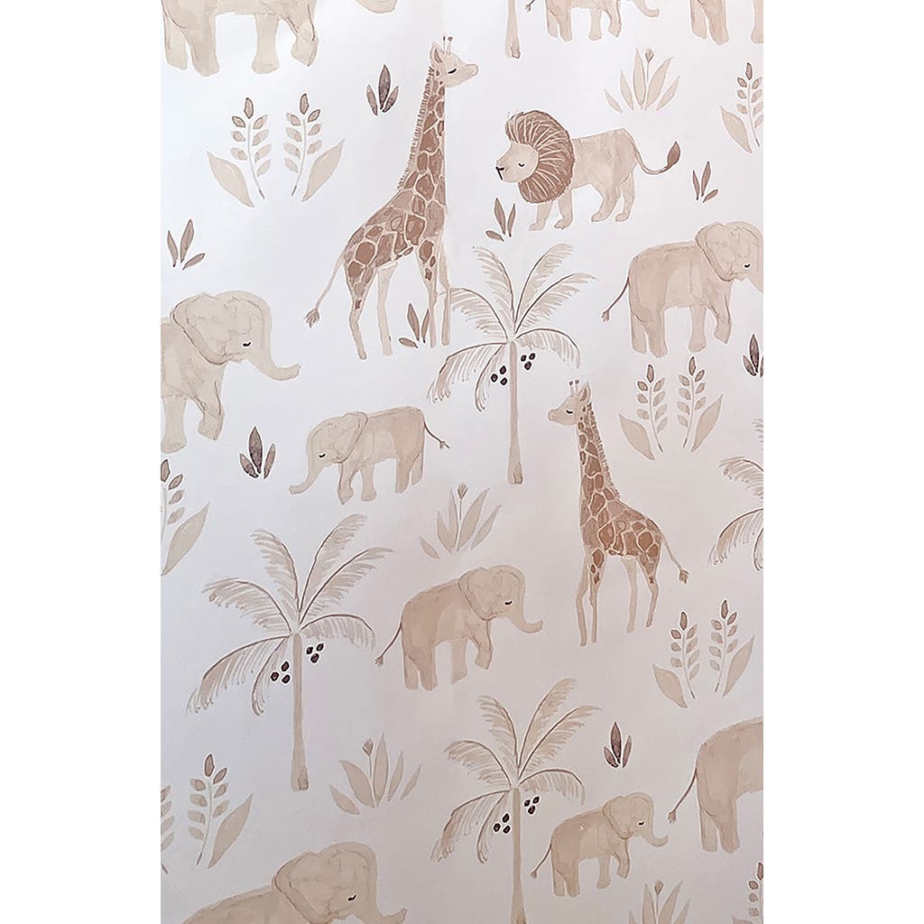 CRANE BABY Safari Animal Wallpaper for Nursery in Multi 