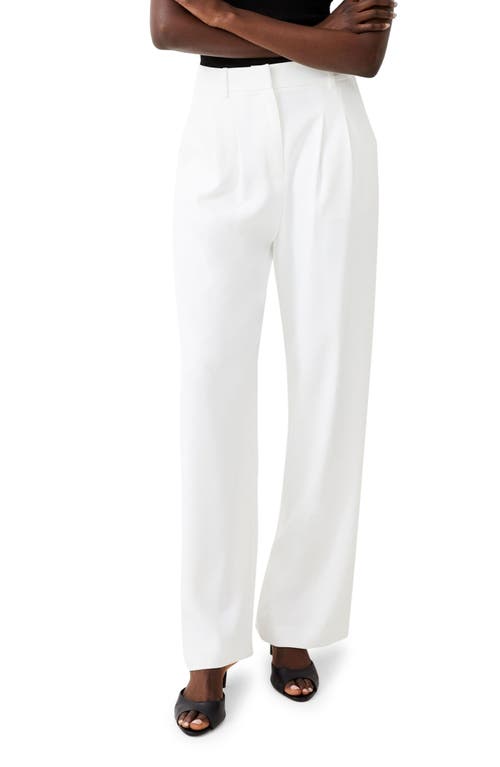 Harrie Wide Leg Suiting Pants in Summer White