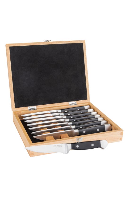Viking 8-piece Steak Knife Set In Black