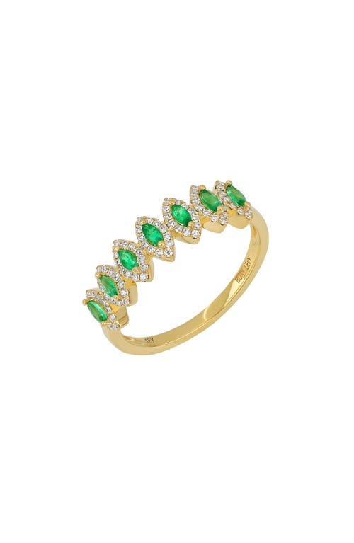 Bony Levy El Mar Emerald & Diamond Ring 18K Yellow Gold at Nordstrom,