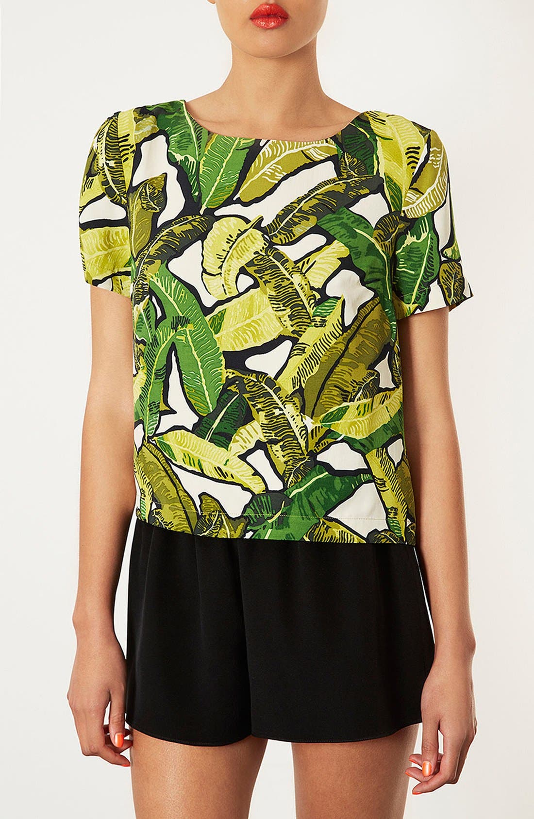 banana leaf dress topshop