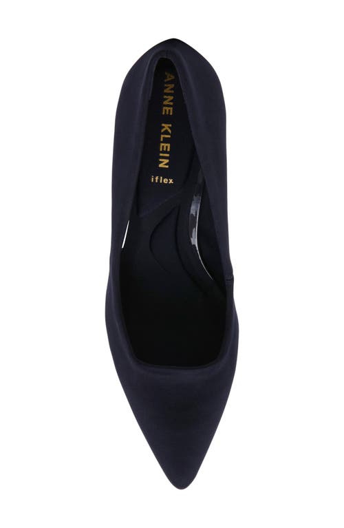 Shop Anne Klein Barstow Pointed Toe Pump In Navy