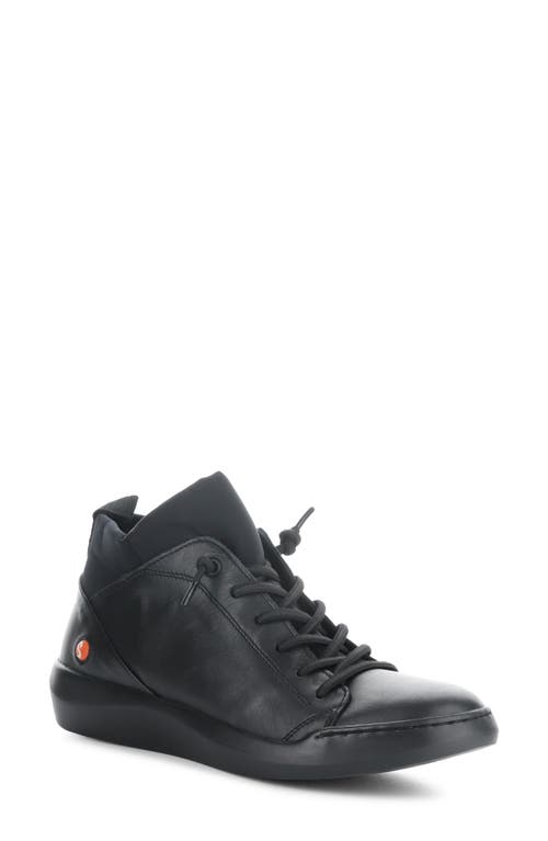 Biel Sneaker in Black Smooth Leather
