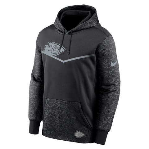 Men's Nike Black Philadelphia Eagles RFLCTV Chevron Pullover Hoodie