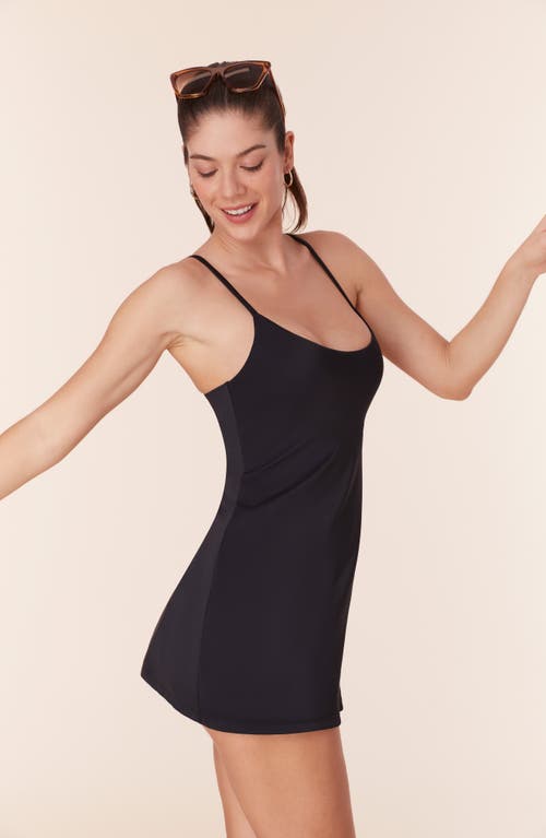 Shop Andie The Amalfi One-piece Swim Dress In Black