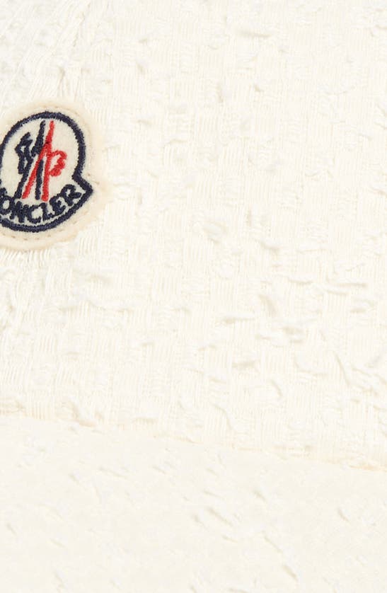 Shop Moncler Archivo Dna Tweed Adjustable Baseball Cap In Silk White