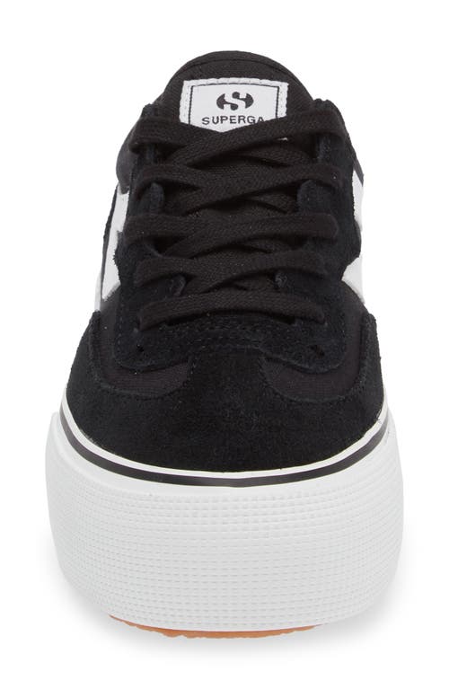 Shop Superga 3041 Revolley Colorblock Platform Sneaker In Black-white