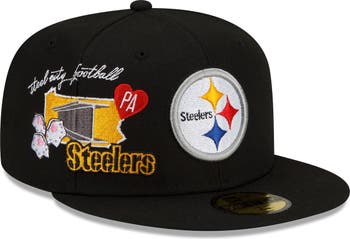 Pittsburgh Steelers CITY CLUSTER Black Fitted Hat by New Era