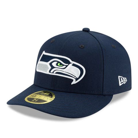 Men's New Era College Navy/Neon Green Seattle Seahawks 2023 Sideline Low  Profile 9FIFTY Snapback Hat