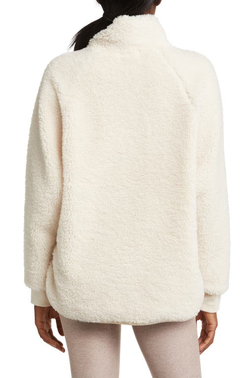 BEYOND YOGA BEYOND YOGA TAKE FLIGHT HIGH PILE FLEECE HALF ZIP PULLOVER