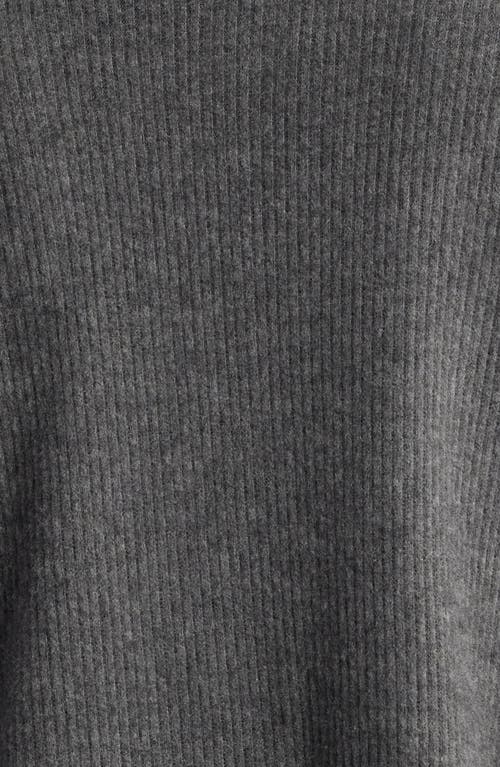 Loveappella Rib Tank & Shrug Set In Charcoal