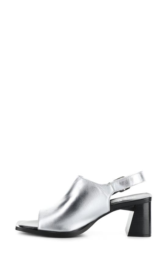 Shop Bos. & Co. Bibi Slingback Sandal In Argento Metallic