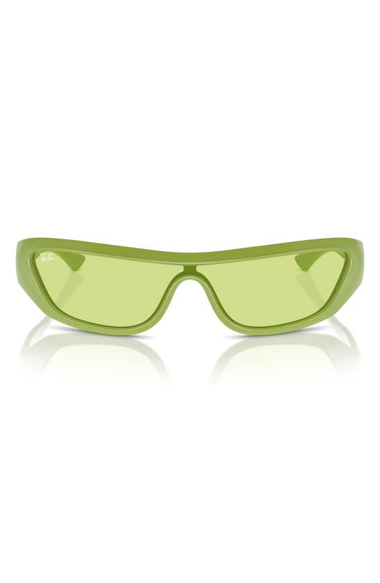 Shop Ray Ban Ray-ban Xan 134mm Wraparound Sunglasses In Green