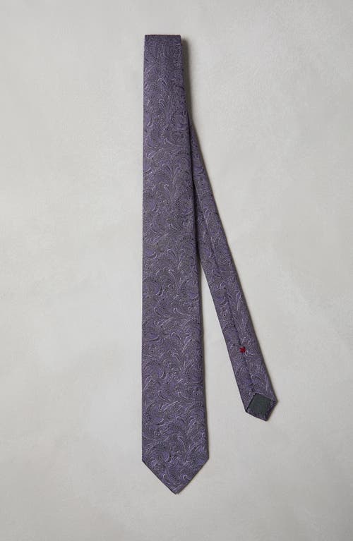 Shop Brunello Cucinelli Silk Necktie In Purple