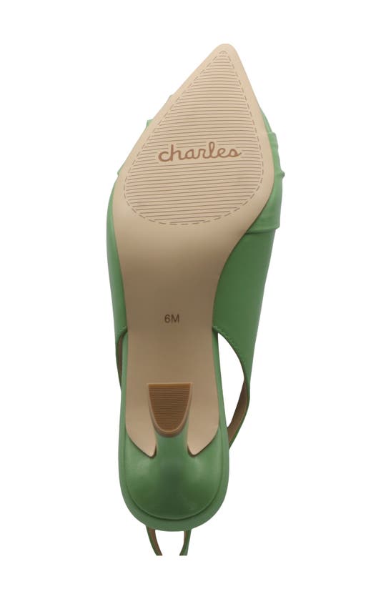 Shop Charles By Charles David Avril Pointed Toe Slingback Pump In Celadon