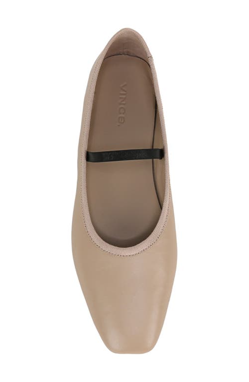 Shop Vince Vivian Mary Jane Flat In Taupe Clay