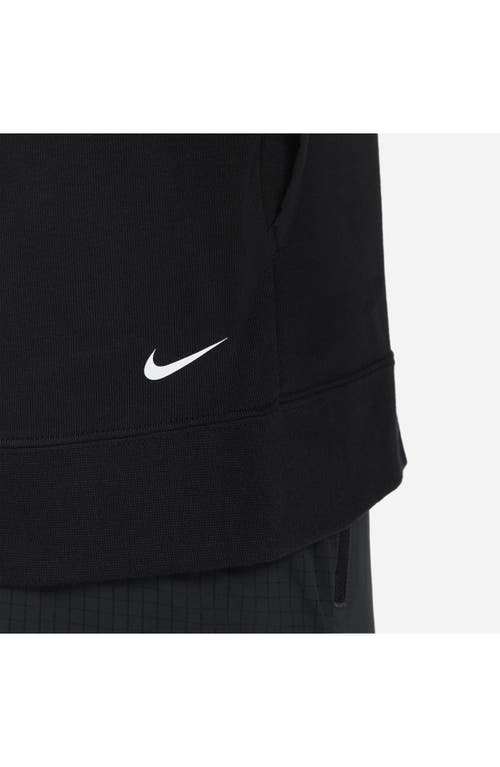 Shop Nike Dri-fit Trail Running Hoodie In Black/black/white