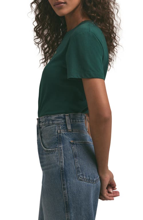 Favorite Daughter Cropped Collegiate Tee In Juniper