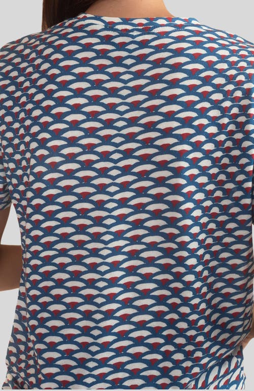 Cynthia Rowley Fanfare Tee In Navy White