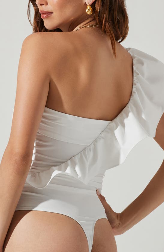 Shop Astr Malena Bodysuit In Off White