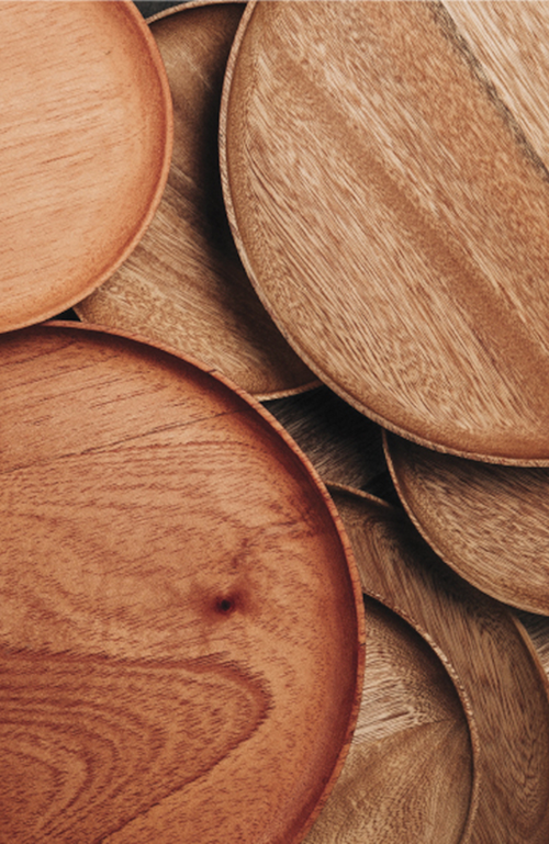 CHECHEN WOOD DESIGN CHECHEN WOOD DESIGN ROSA MORADA WOODEN SMALL PLATE