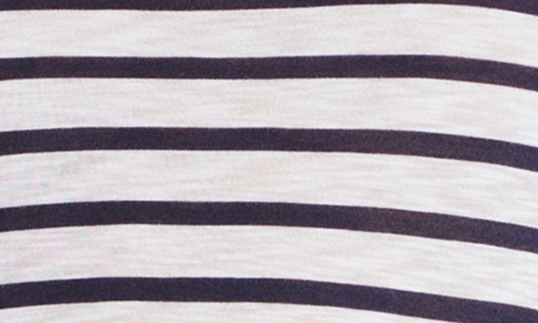 Shop Splendid Nautical Stripe Short Sleeve Top In Navy/ White