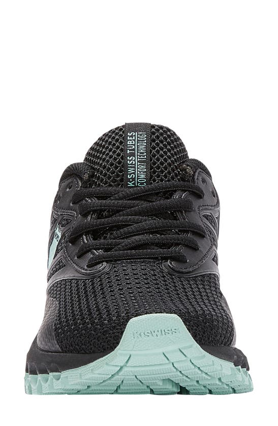 Shop K-swiss Tubes Sport Running Shoe In Black/ Eggshell Blue