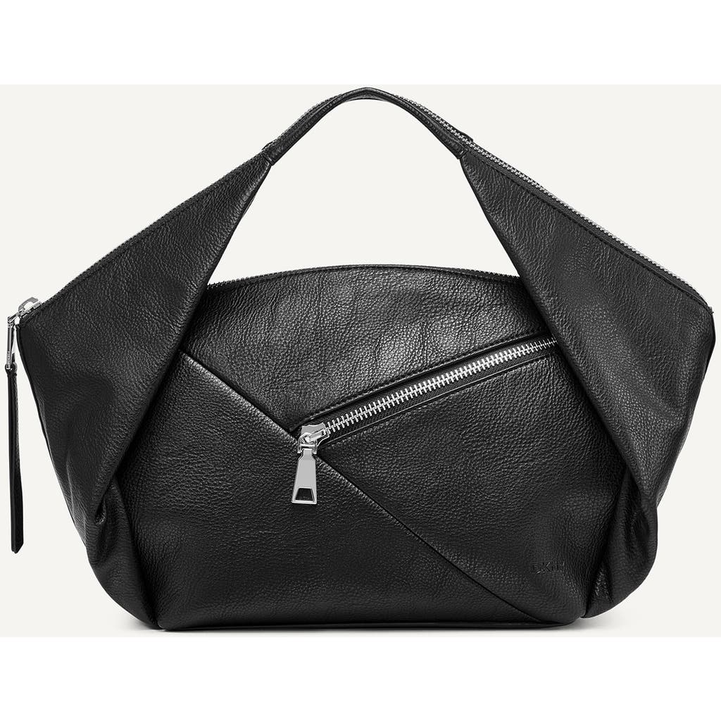 Dkny Monroe Satchel In Black/silver