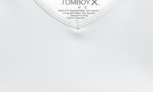 Shop Tomboyx V-neck Compression Top In White