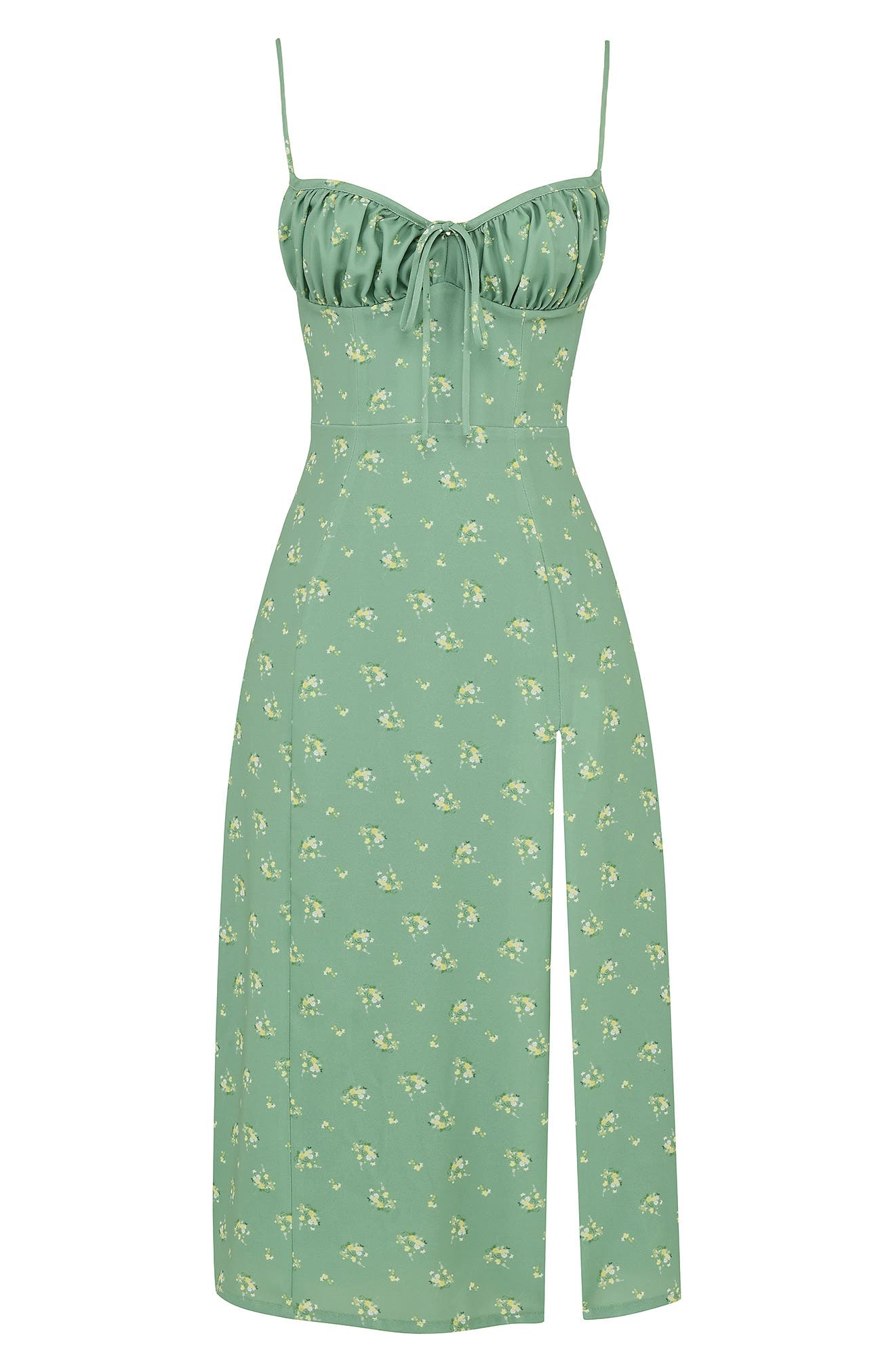 HOUSE OF CB Carina Bustier Midi Dress Nordstrom