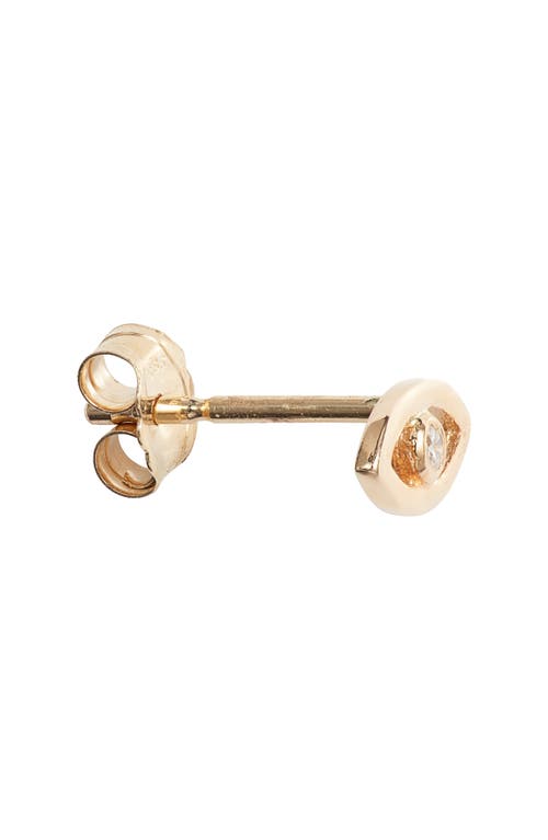 Anzie Jac+jo Icon Evil Eye Single Stud Earring In Yellow Gold