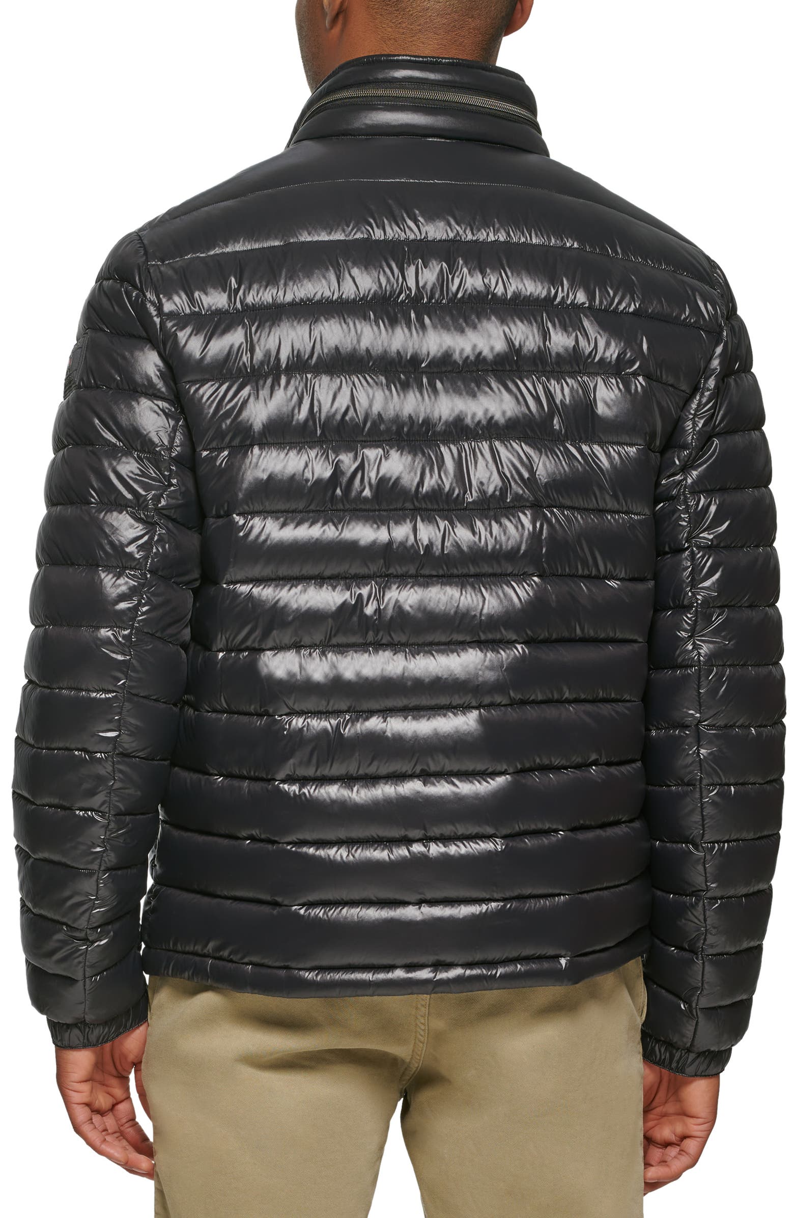 Tommy Hilfiger Wetlook Stowaway Hood Packable Puffer Jacket | Nordstromrack