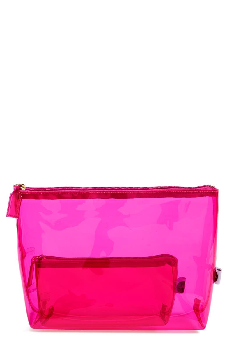steph&co. 'Neon Pink' Cosmetics Case Set (Nordstrom Exclusive) | Nordstrom