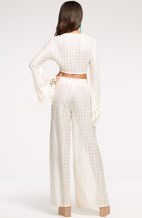 RAMY BROOK RAMY BROOK GLORIA HIGH WAIST WIDE LEG COVER-UP PANTS 