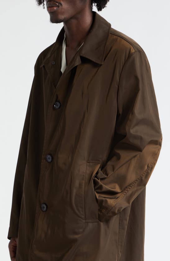 Shop Dries Van Noten Rankles Oversize Coat In Khaki 606