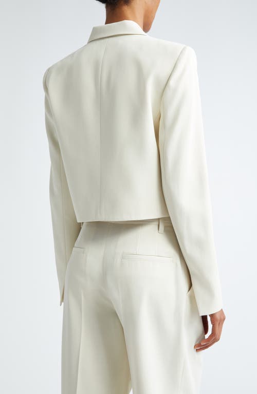 Shop Maria Mcmanus Crop Blazer In Ivory