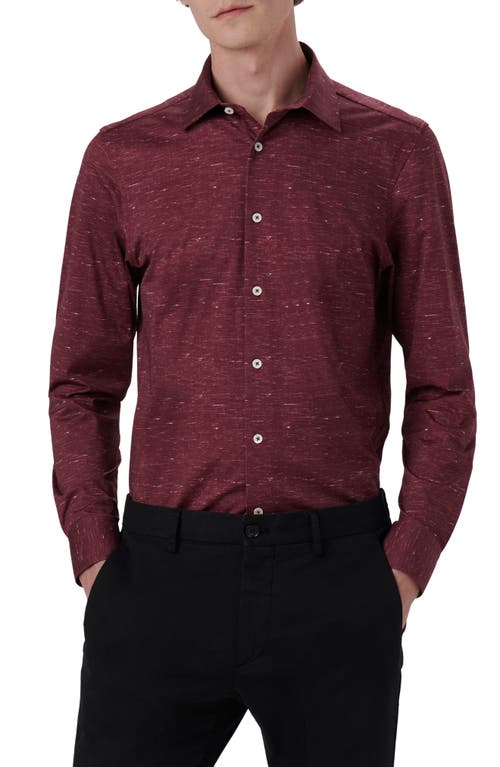 Bugatchi James OoohCotton Mélange Print Button-Up Shirt at Nordstrom,