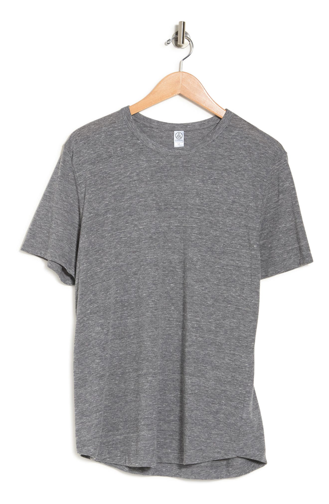 Alternative Eco-jersey Shirttail T-shirt In Eco Grey
