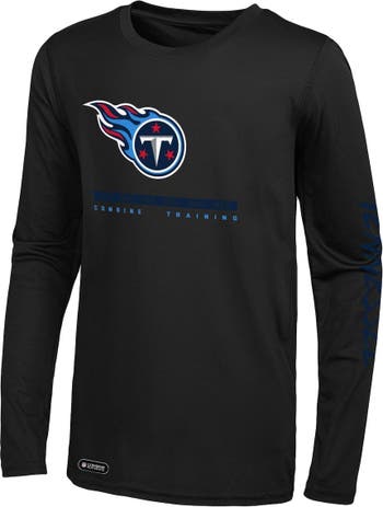 Outerstuff Men's Black Tennessee Titans Agility Long Sleeve T
