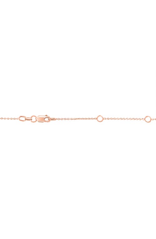 Effy 14k Rose Gold Diamond Open Heart Pendant Necklace In Rose Gold