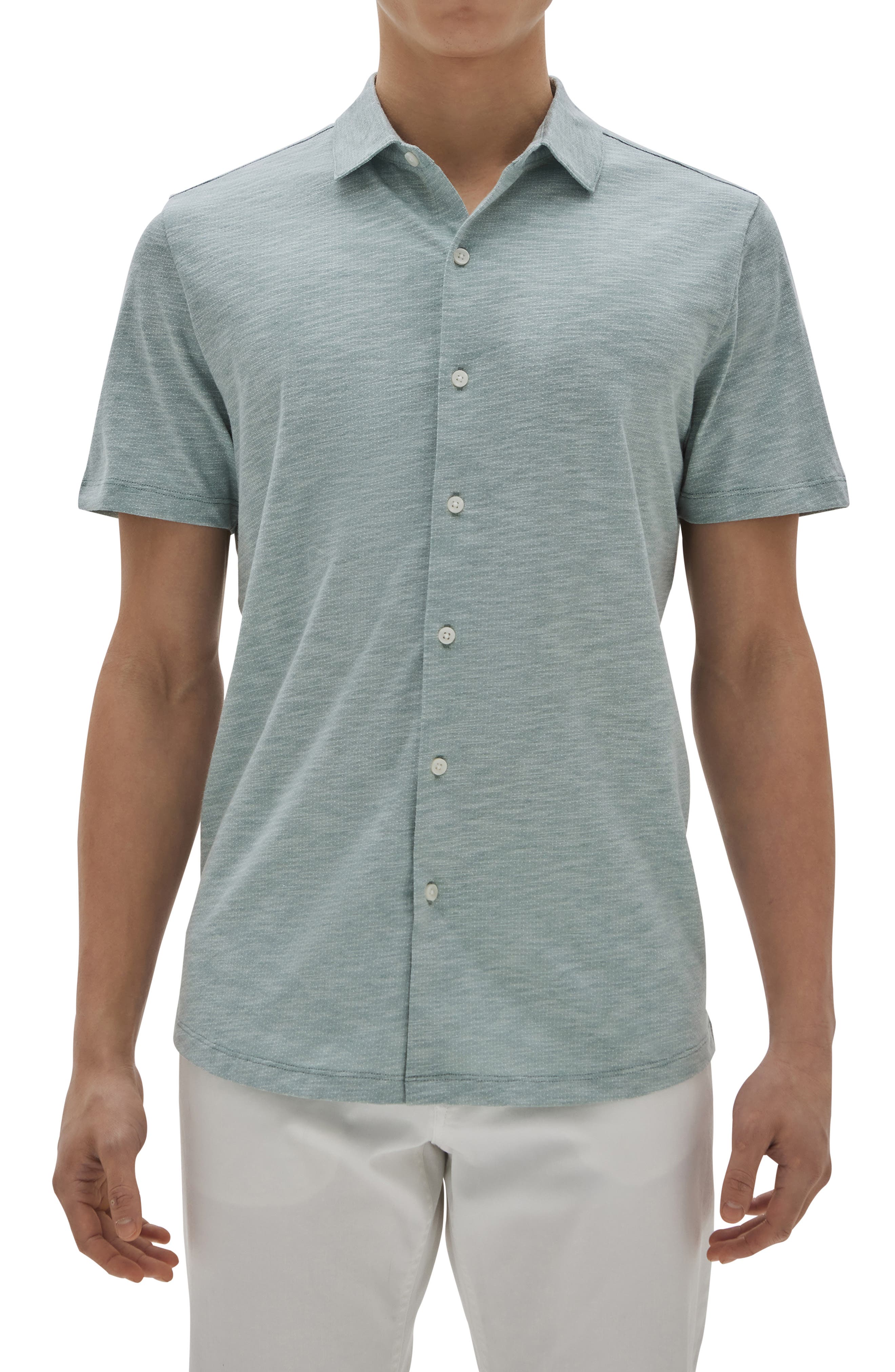 Robert Barakett Norwood Mercerized Cotton ButtonUp Shirt Nordstrom