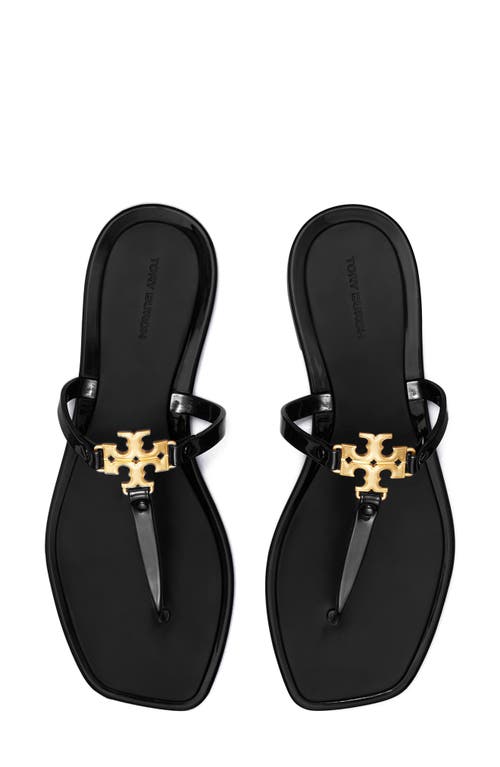 Shop Tory Burch Roxanne Jelly Sandal In Perfect Black/gold