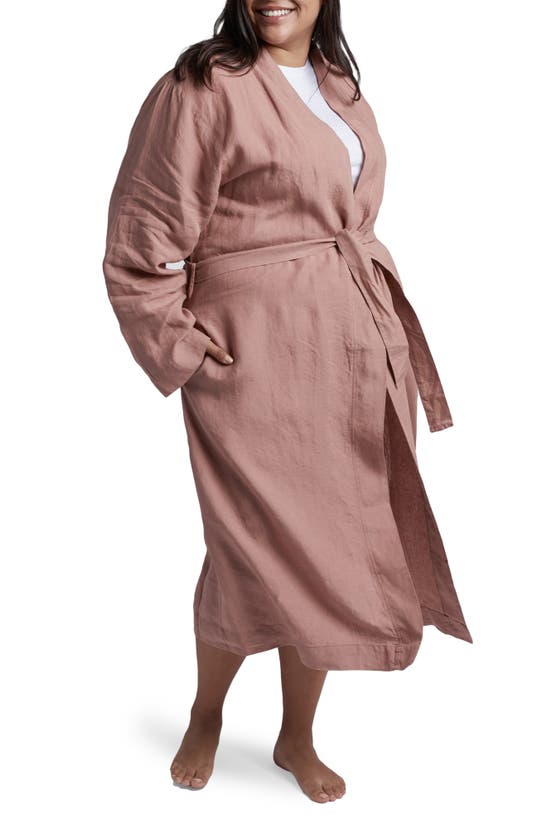 Parachute Linen Robe In Clay