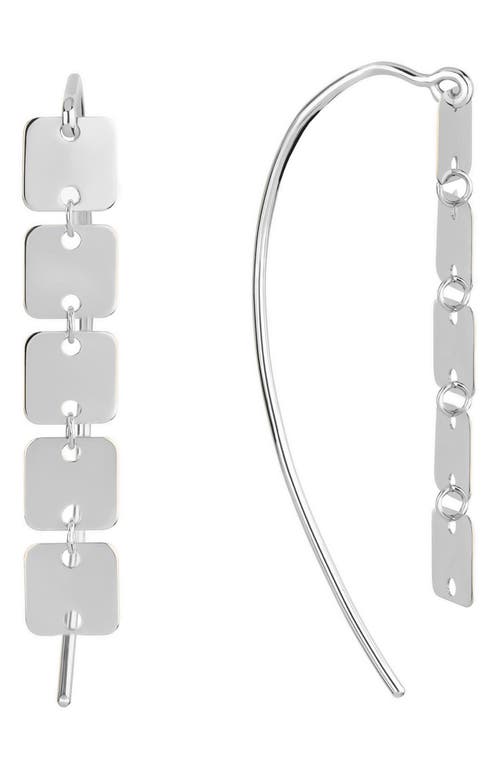 LANA LANA LASER SQUARE LINEAR DROP EARRINGS